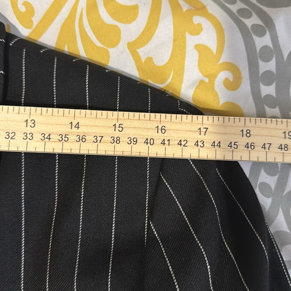 Lauren Ralph Lauren Women’s Linen Wool Blazer Black & White Pinstripe size 12 - Picture 7 of 7